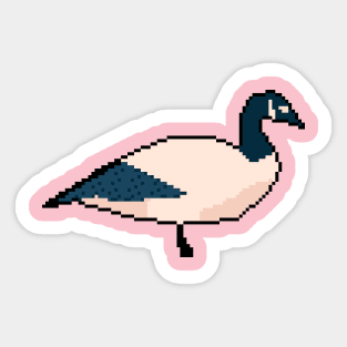 Quacking Cuties: Pixel Art Duck Design for Fashionable Attire Sticker